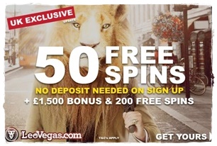 Leo Vegas 50 Free Spins No Deposit
