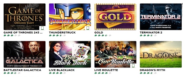 mr green casino games and slots